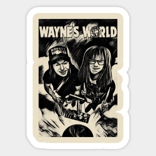 waynes world Sticker